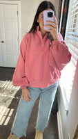 Piper Snap Button Pullover | Pink