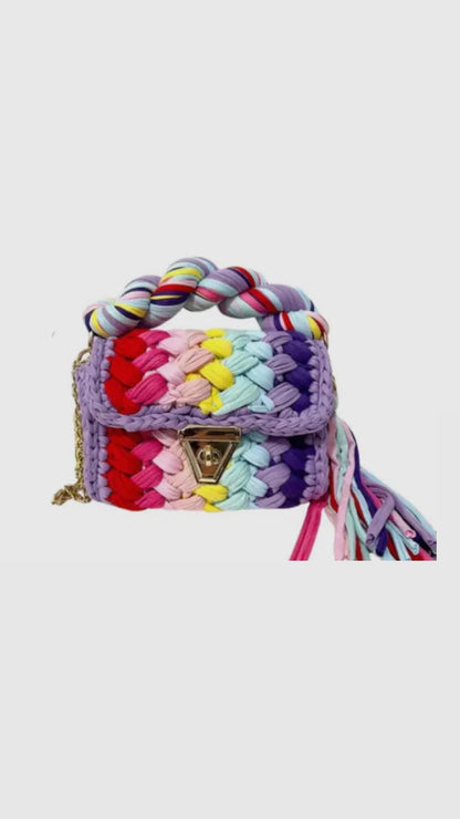 Montego Woven Bag | Rainbow