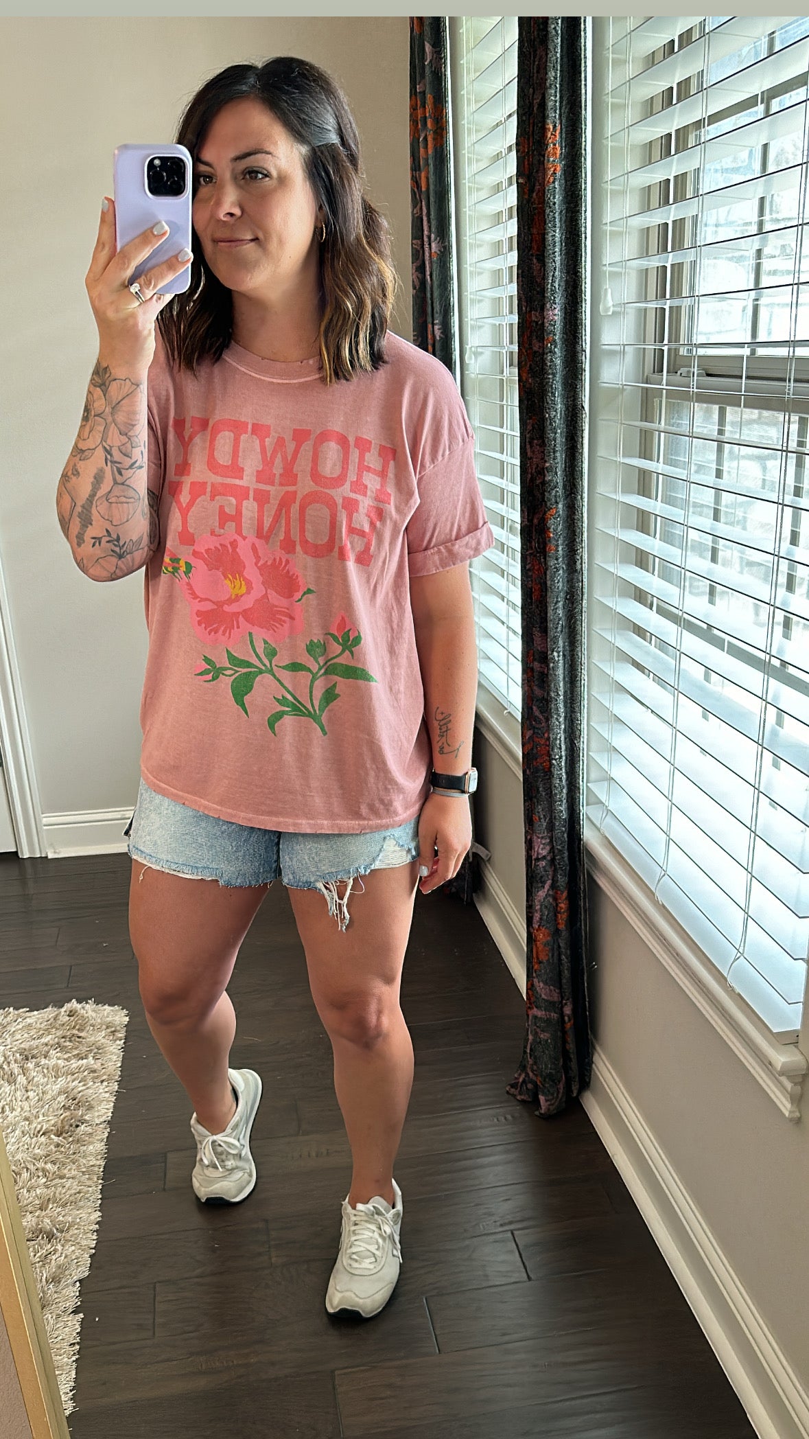 Howdy Honey Tee | Dusty Pink | S-XL