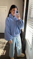Piper Snap Button Pullover | Blue