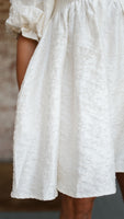 Pearl Babydoll Mini Dress | Ivory